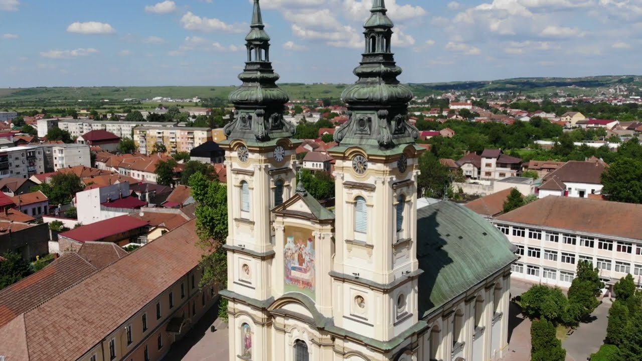 LUGOJ, 4K.  Centrul municipiului.   15 mai 2022.  #dji mavic air