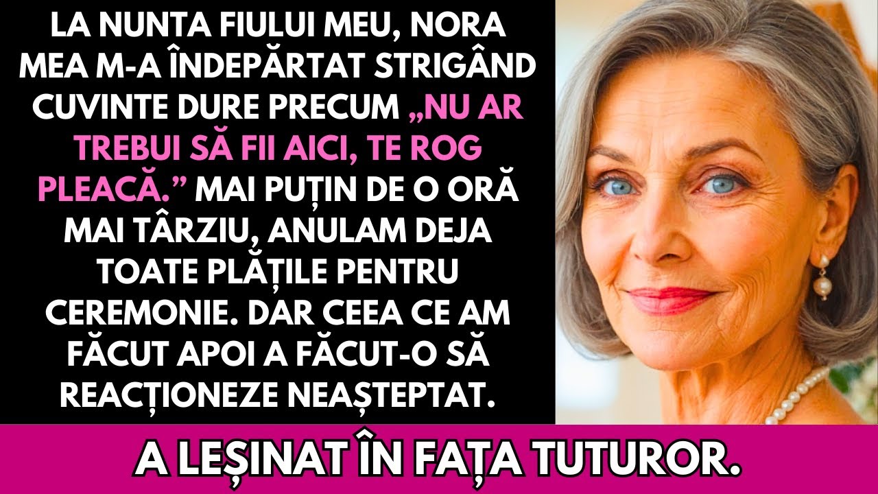 La Nunta Fiului Meu Logodnica Lui A Strigat Iar Eu Am Anulat Toate Plățile Pentru Ziua Aia