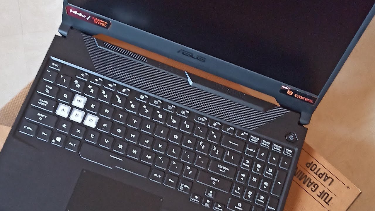 Asus tuf a15 90wh battery laptop unboxing exterior