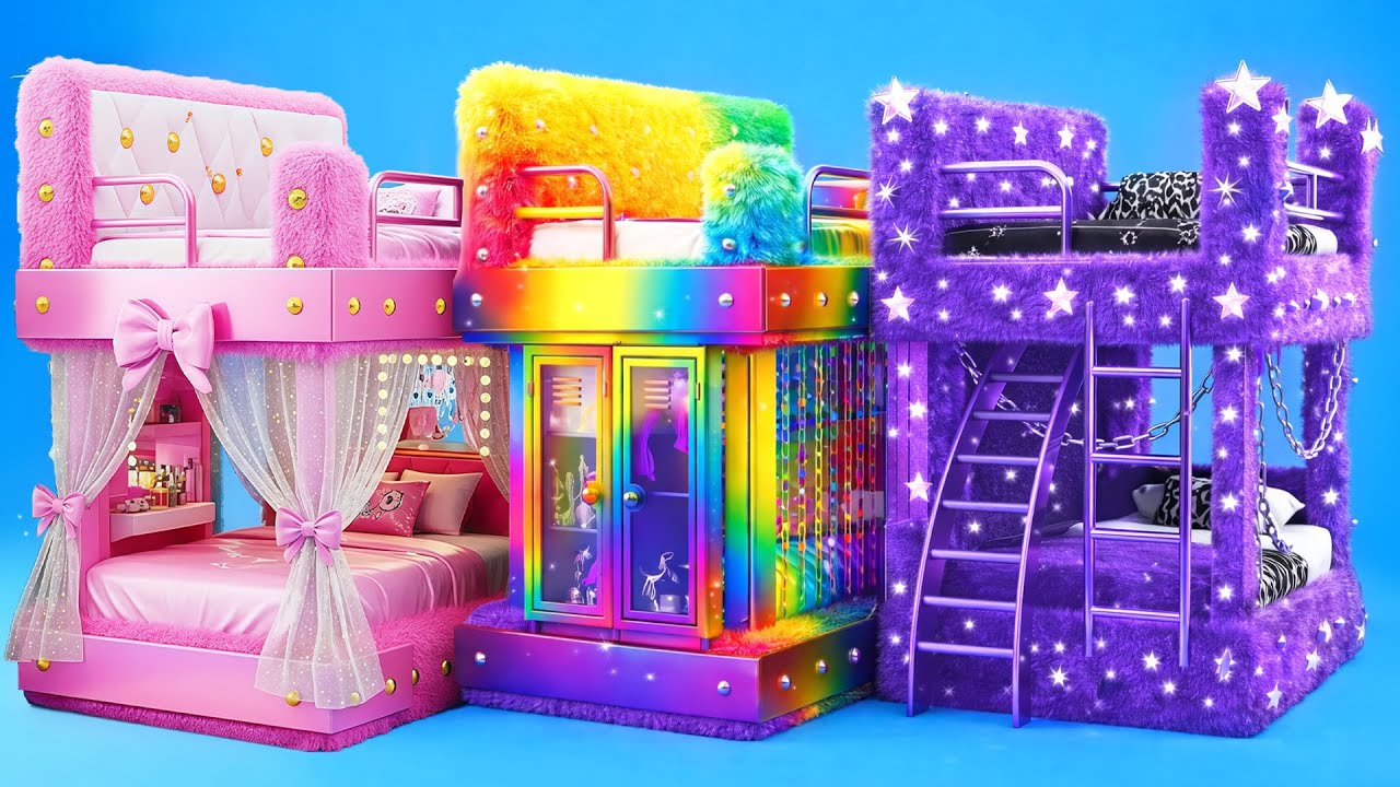 Mermaid Room Makeover! Huntrix Rumi, Mermaid and  Ballerina Cappuccino in Real Life! Hana Teens