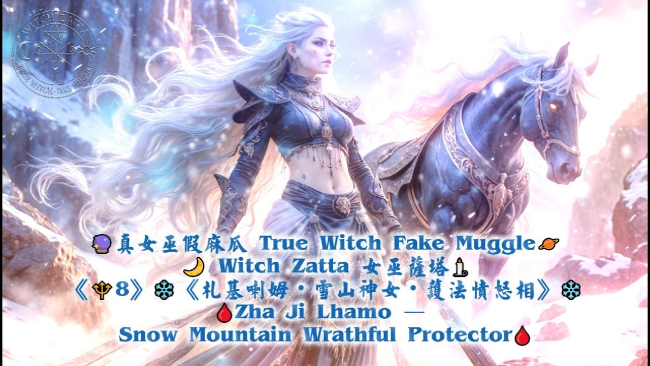 《🔱8》❄️《札基喇姆・雪山神女・護法憤怒相》❄️🩸Zha Ji Lhamo — Snow Mountain Wrathful Protector🩸