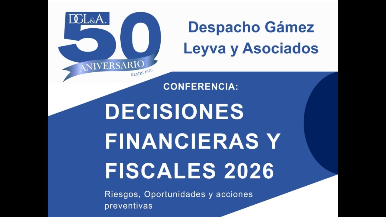Conferencia DECISIONES FINANCIERAS Y FISCALES 2026