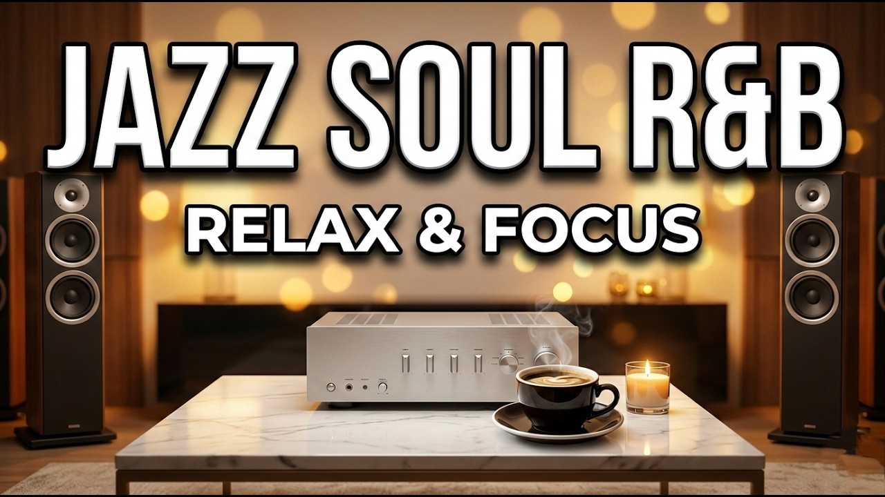 Smooth Jazz & Soulful R&B 💙 Warm Instrumentals for Focus & Relaxation