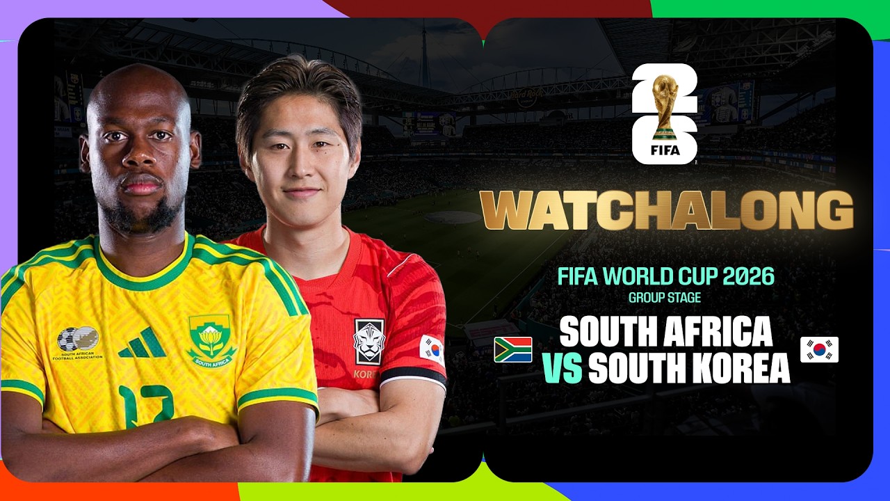 LIVE WATCHALONG | South Africa vs South Korea | FIFA World Cup 2026&trade; | SportyTV