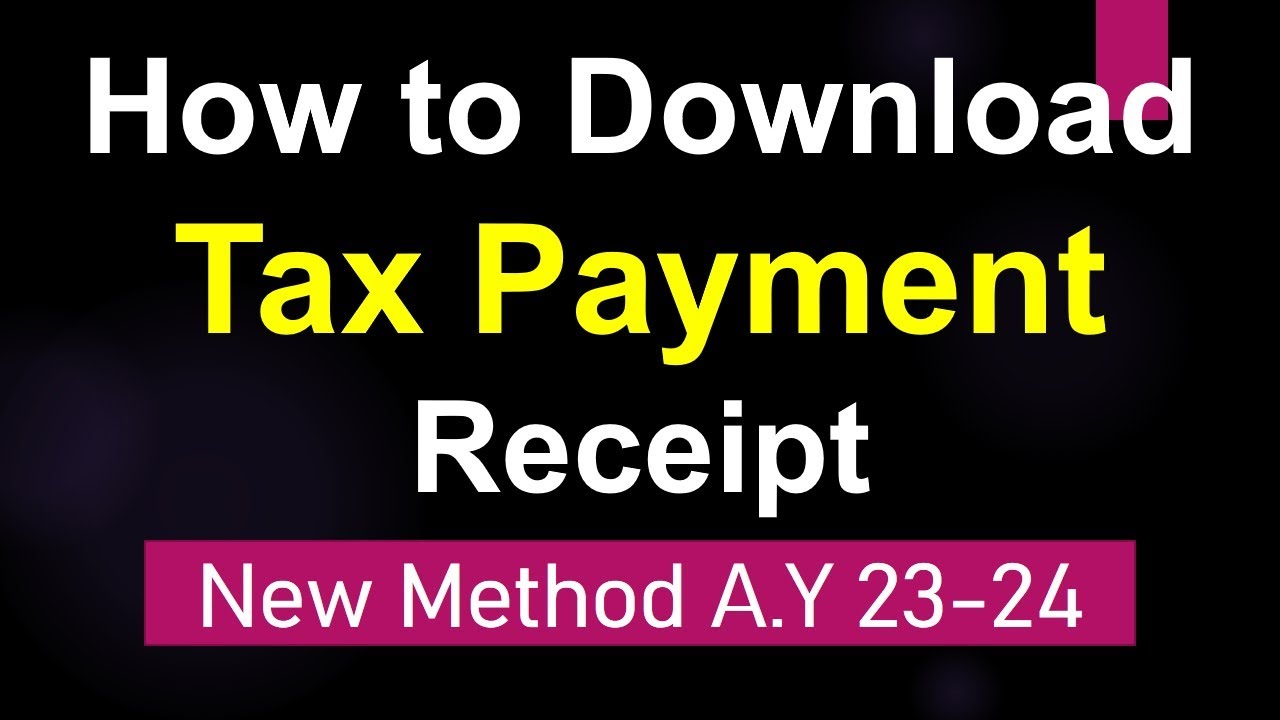 How to download income tax challan 2023-24| Reprint Tax Challan Receipt| Income Tax Challan download