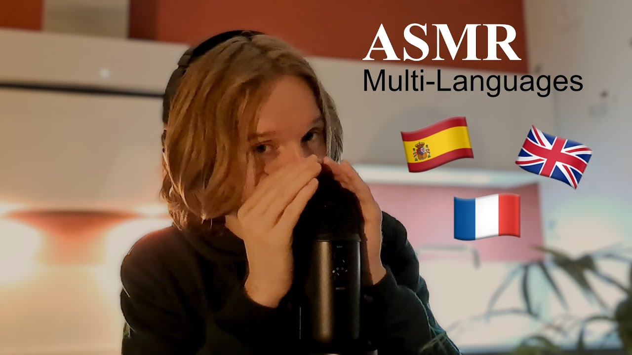 ASMR | Speaking Multiple Languages (Français, English, Español) 🐌💂🌞