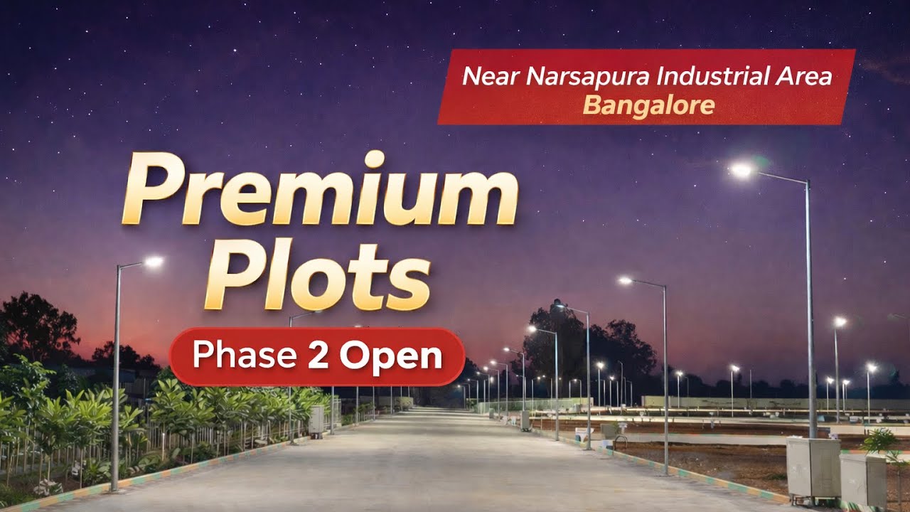 Premium Plots Near Narsapura Industrial Area Bangalore | Phase 2 Open | Prerana Greenview