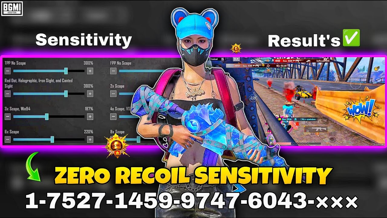 BEST SENSITIVITY FOR BGMI SCOPE ON GYRO | ZERO RECOIL SENSITIVITY FOR ALL DEVICES