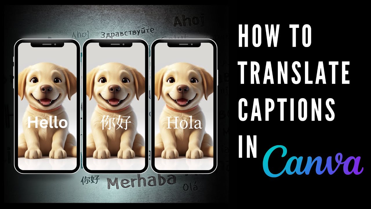How to Translate Captions in Canva