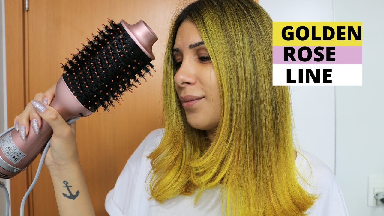 TESTEI ESCOVA SECADORA MONDIAL GOLDEN ROSE LINE | Por @jessicatthing_