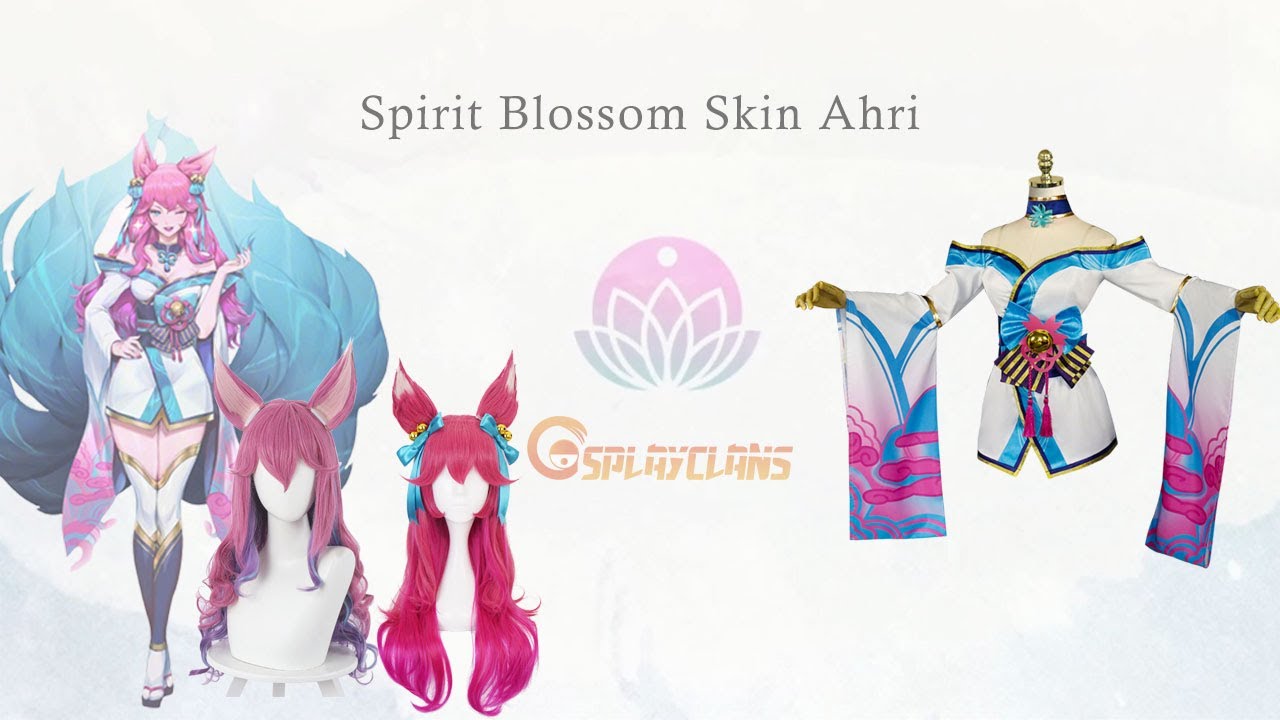 Spirit Blossom Ahri Cosplay Costume & Wig Display Video