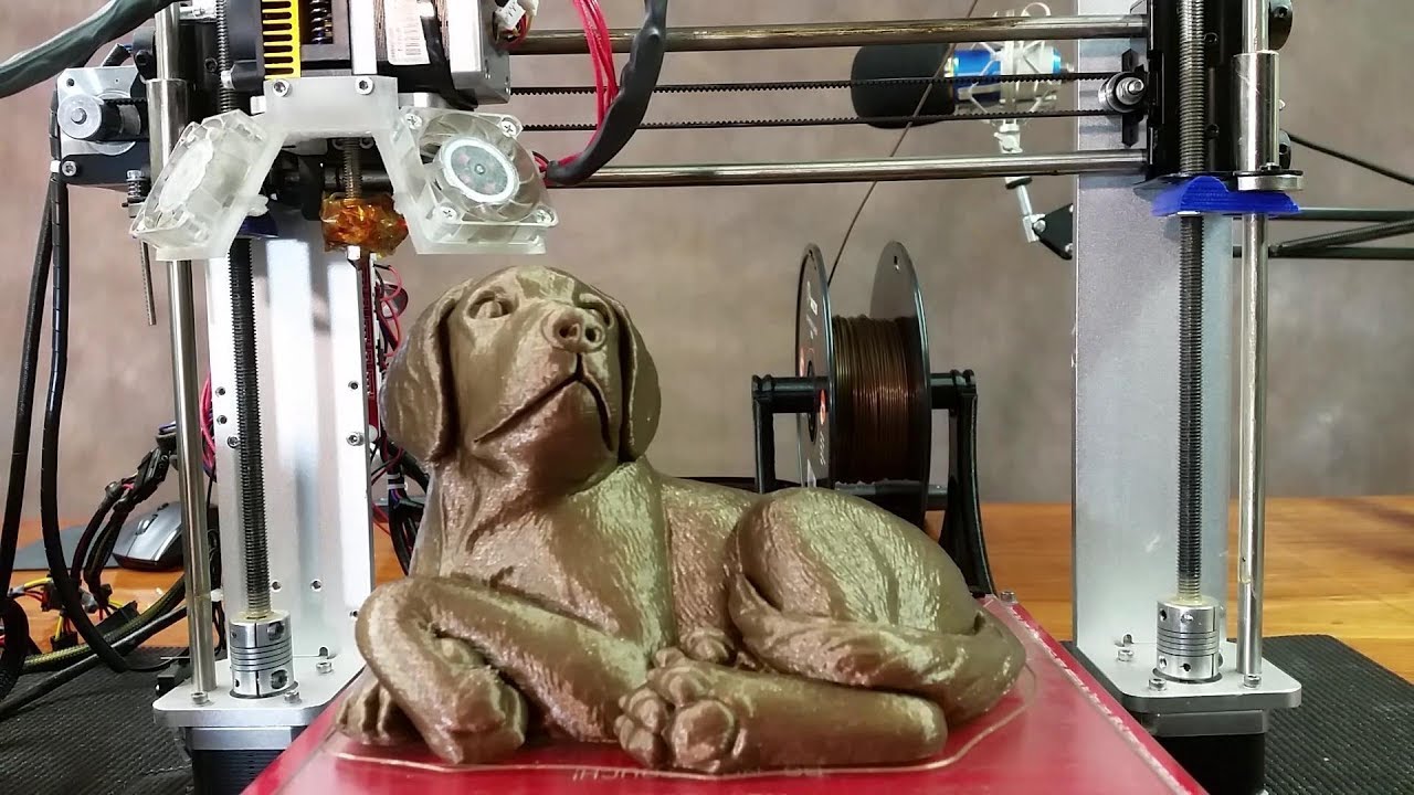 Using Cura 2.6.2 to print a Huge Dog on the Geeetech Aluminum I3