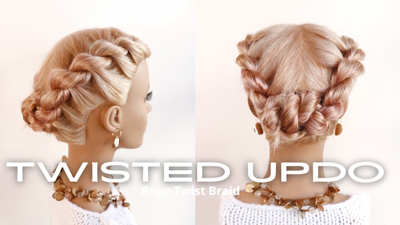 ✨ Two-Strand Twisted Rope Updo Magic ✨ | Trencita Johnson