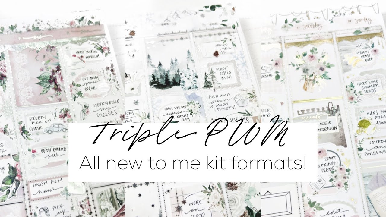 TRIPLE Plan With Me! Paper Trail Plans, The Pretty Pink Co, & My Newest Addiction!