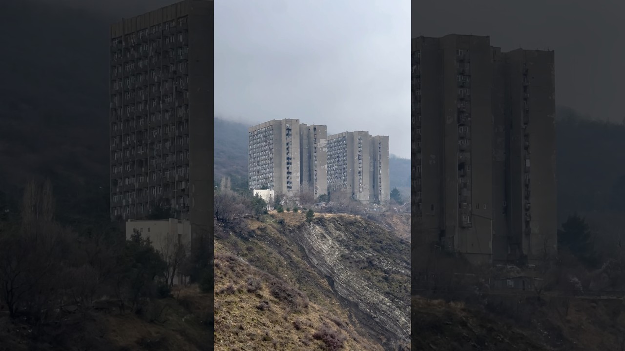 🇬🇪 Georgia & 🇦🇲 Armenia Soviet Architecture #fyp #brutalism #urbex #travel #postpunk