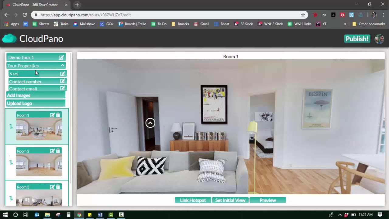How To Create a 360 Virtual Tour In 3 Min With CloudPano com