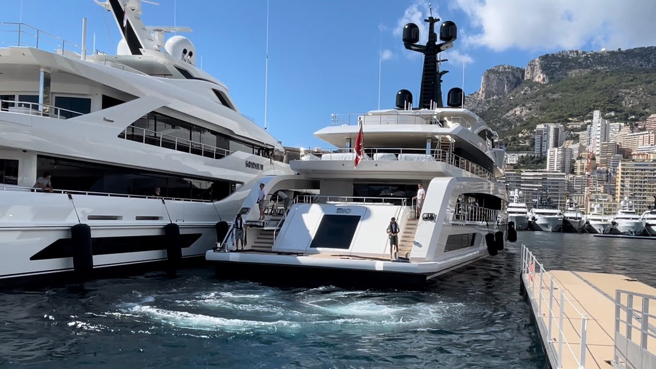 62m RIO YACHT DOCKING FOR MONACO YACHT SHOW - CRN - @archiesvlogmc