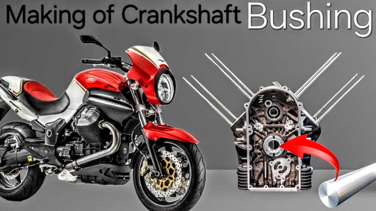 Making and replacement of the bushing in the engine block - Moto Guzzi 1200 sport