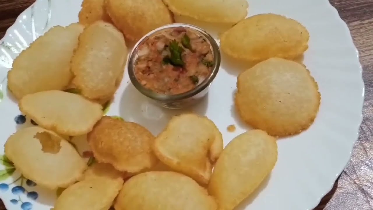 दिल्ली स्टाइल होममेड सूजी के गोलगप्पे 😋stay home stay safe 🙏