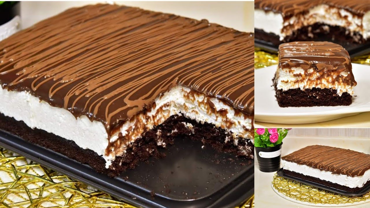 كيكة طبقات الباونتي بطريقه وطعم عالمي Bounty Layer Cake