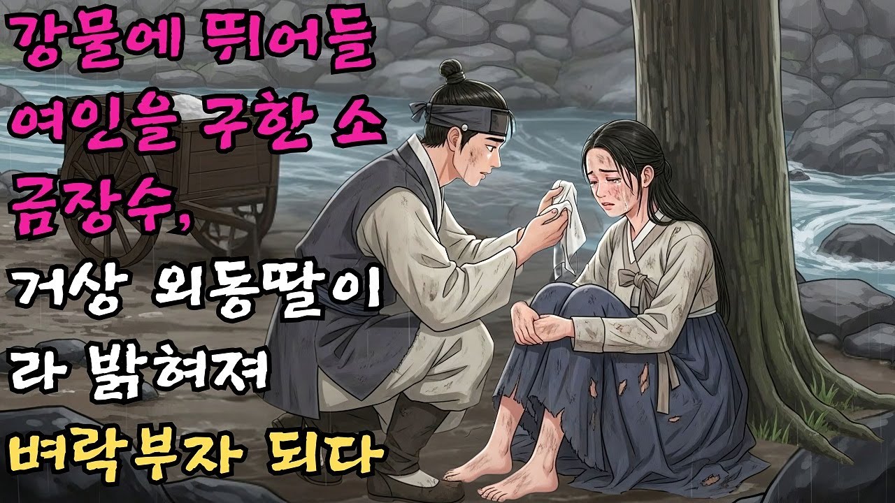강물에 몸을 던지려던 여인을 구한 소금장수가 알고 보니 조선 최고의 거상 외동딸을 살려내어 하루아침에 벼락부자가 된 사연 #야담 #민담 #전설 #설화