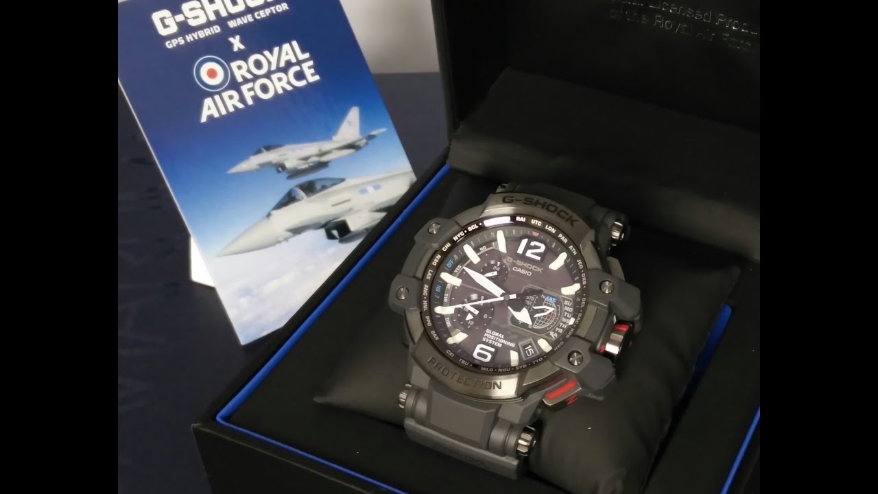 Casio GShock review GPW-1000RAF-1AER RAF, royal air force, carbon fiber. HD