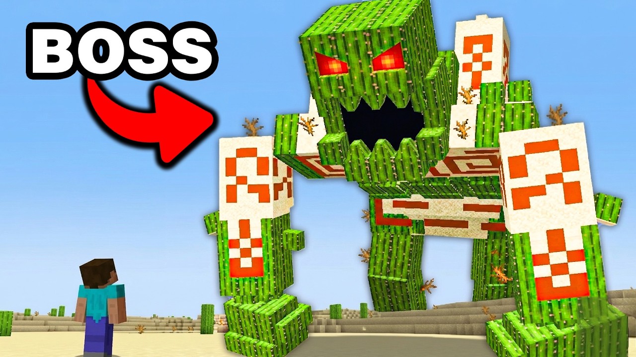 В Minecraft строения превращаются в боссов!