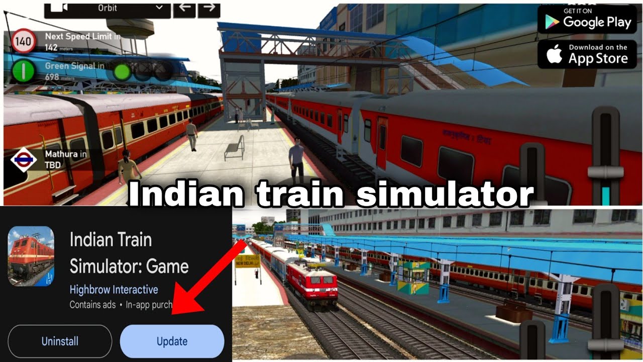New update in indian train simulator || review & gameplay || rajdhani express ||