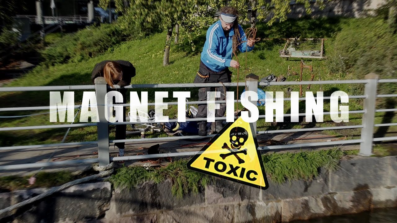 WE FISHED SOMETHING BIG WITH A MAGNET IN HELSINKI! 😮🤯🧲