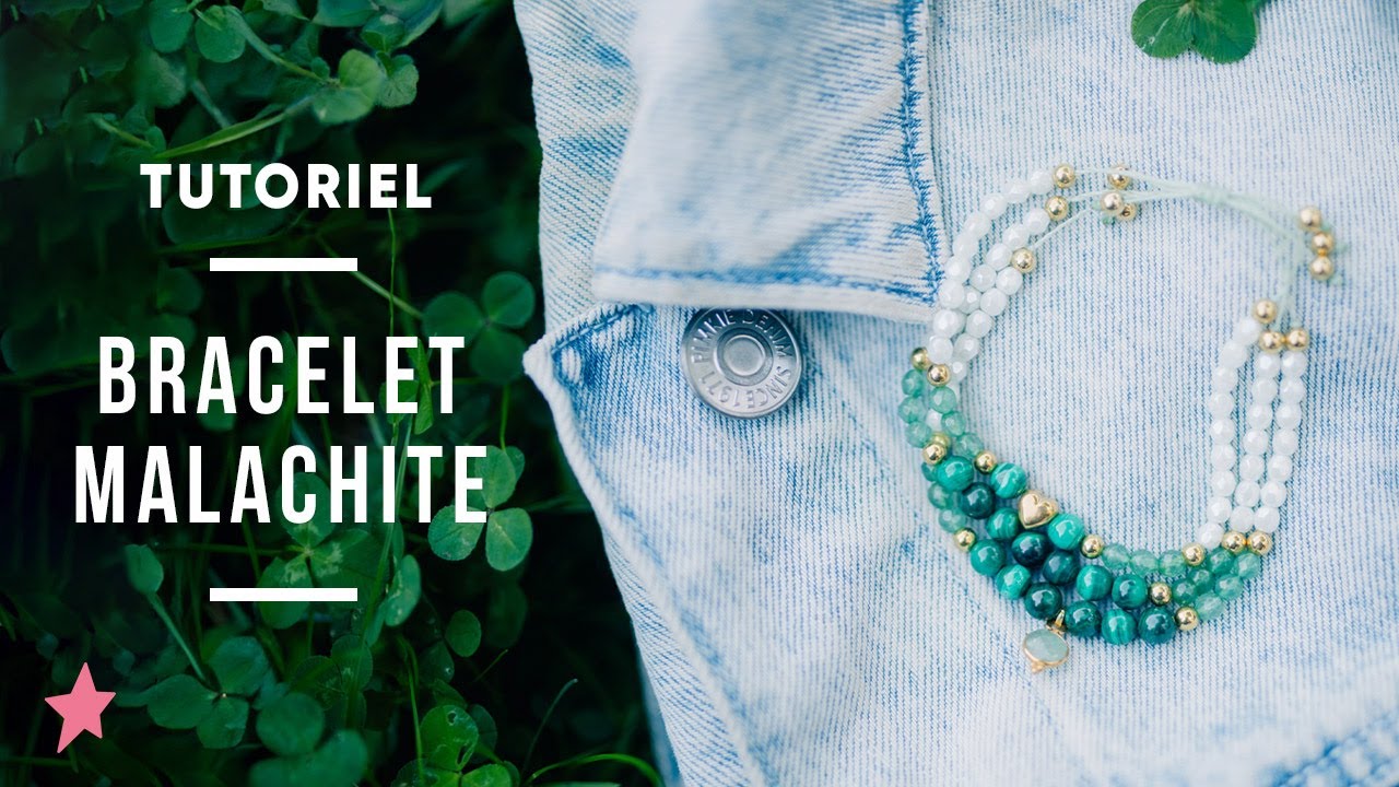 TUTORIEL | Bracelet en Malachite et Aventurine avec noeud coulant