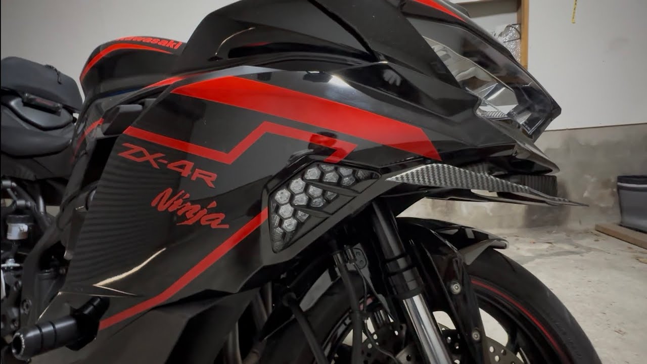 zx-4r  ウインカーを交換しました。