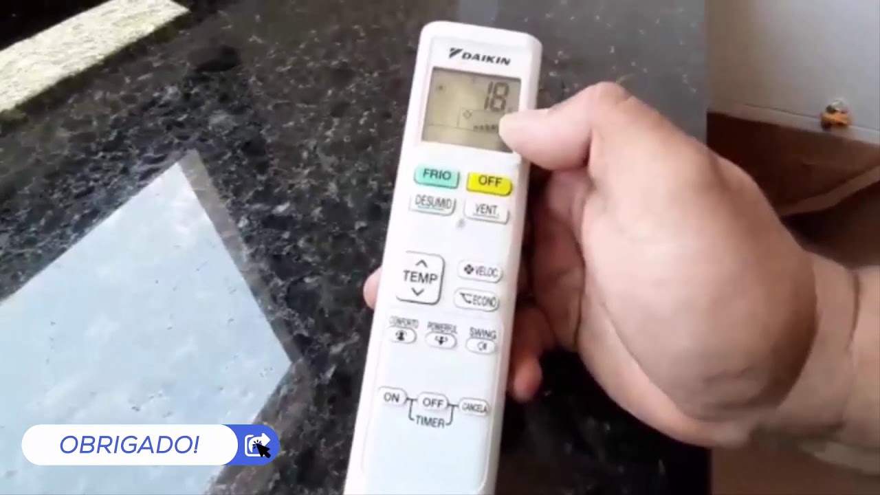 COMO USAR CONTROLE AR DAIKIN E CONFIGURAR SEM MANUAL