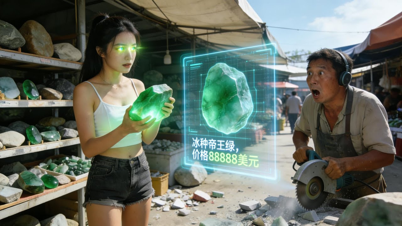 苦哈哈的古董店打工妹處理假貨時無意間覺醒透視神眼，還能辨真偽，在玉石市場和古董界瘋狂撿漏發家致富！#無腦劇 #完結短劇#短劇
