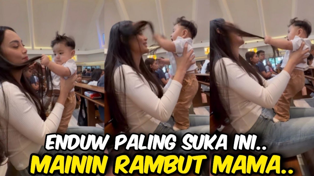 JADI PUSAT PERHATIAN ‼️ENDUW PALING SUKA BANGET MAININ RAMBUT MAMA, GEMESIN @WARGANETKONOHA-y3c 