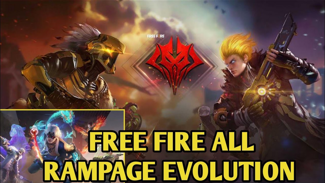 Evolution Of Rampage In Free Fire | Rampage Evolution All Bundle | Suman Gaming