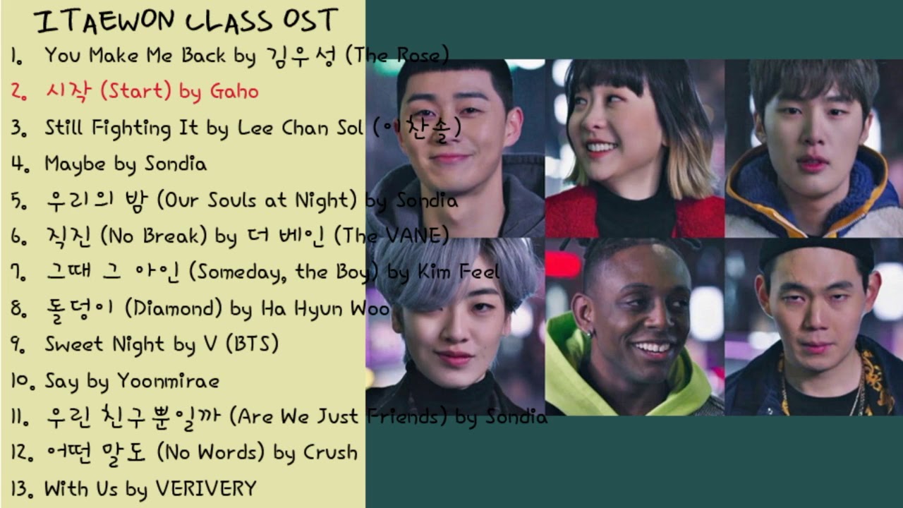 itaewon class ost list