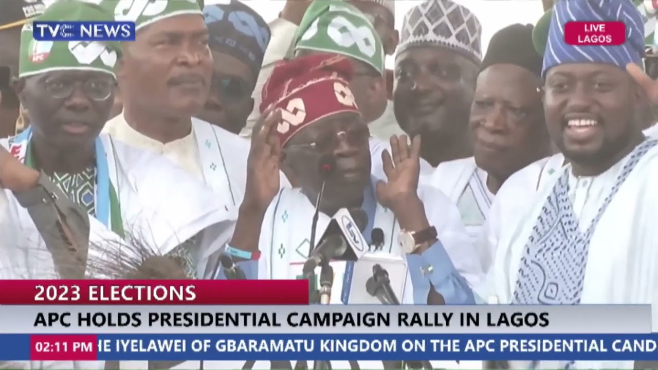 KWAM1 Praises Tinubu At Lagos APC Presidential Campaign