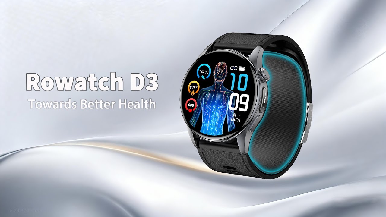 Rogbid Rowatch D3 &ndash; Next-Gen Blood Pressure Smartwatch with Medical-Grade Precision