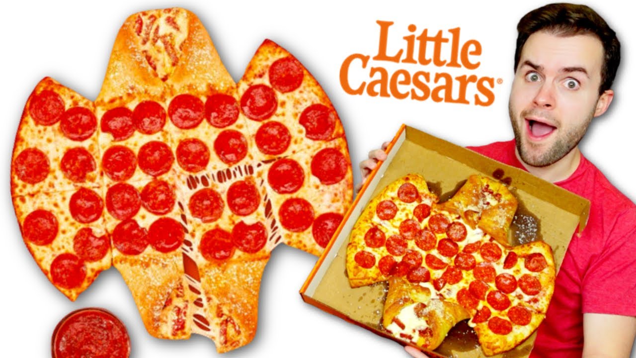 Little Caesars NEW Batman Calzony REVIEW! Pepperoni + Cheese Pizza Taste Test!