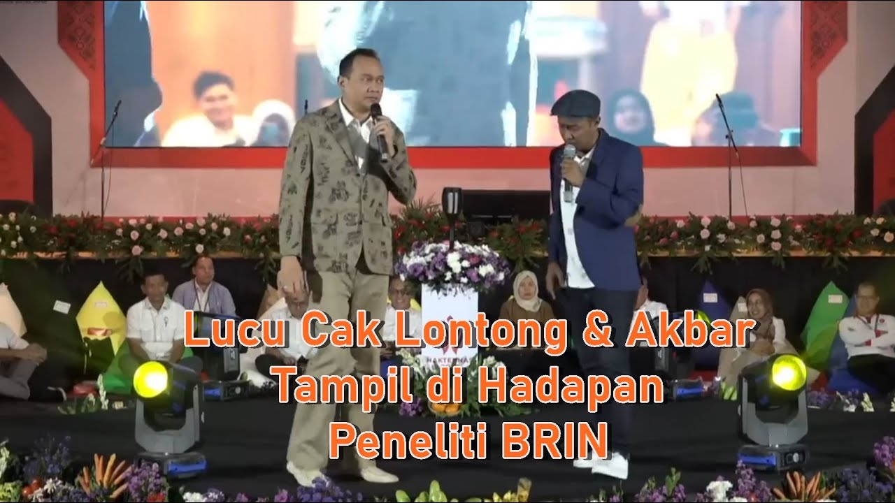 Lucu Cak Lontong dan Akbar Ngelawak di Hadapan Peneliti dan Pegawai BRIN