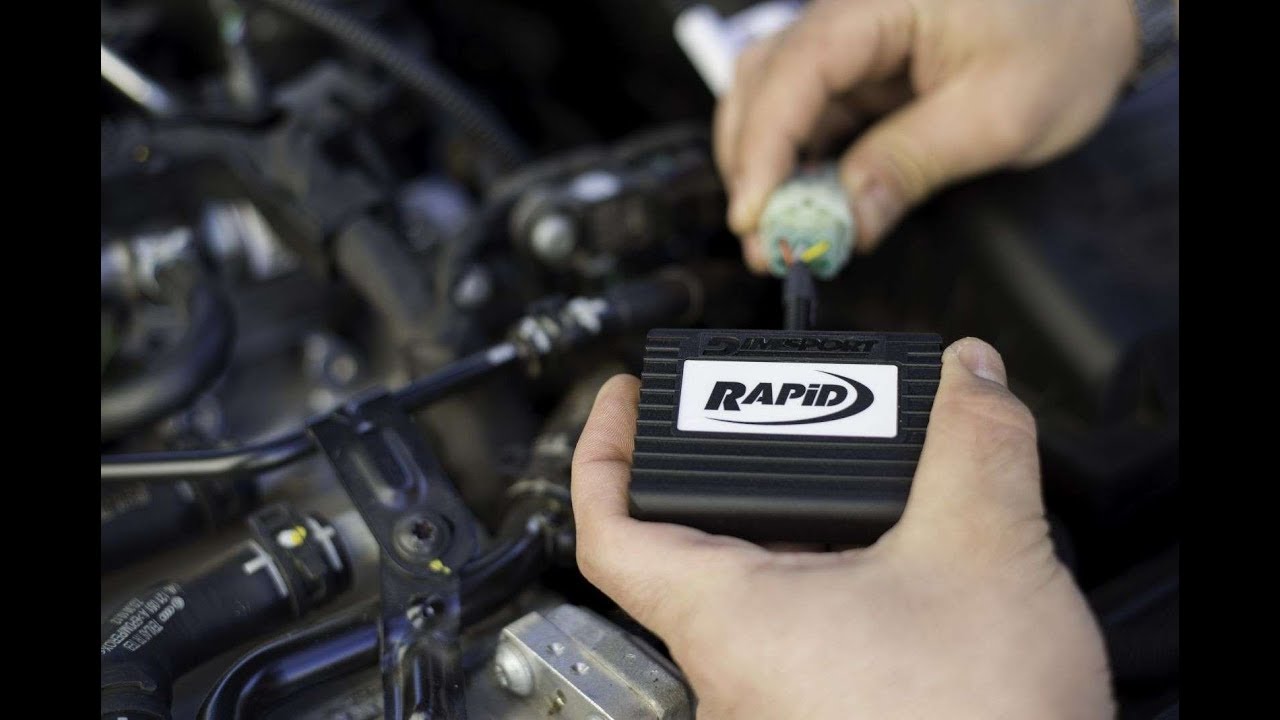 RAPID DIMSPORT - PROVA SU BANCO VEICOLO ORIGINALE E CON MODULO AGGIUNTIVO INSTALLATO