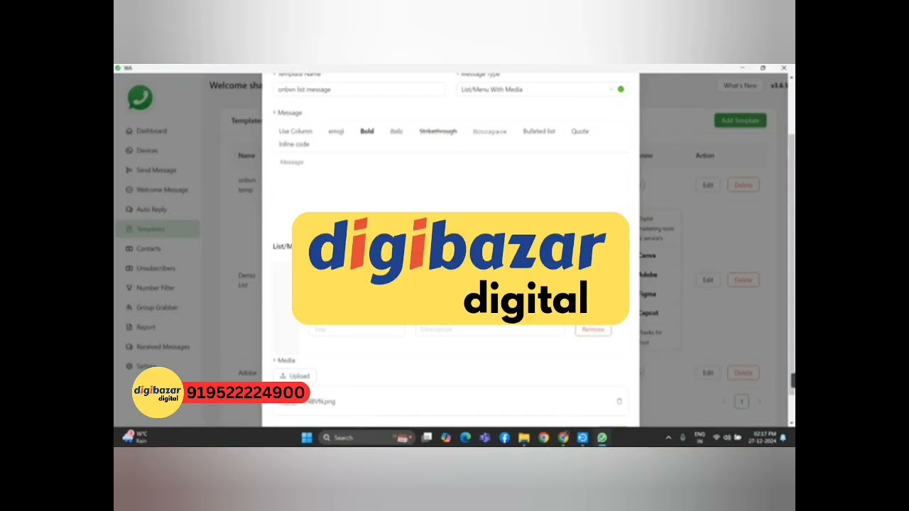 Button Sender Whatsapp Marketing | Bulk Whatsapp Mktg Software| Best Whatsapp Mktg + Chatbot