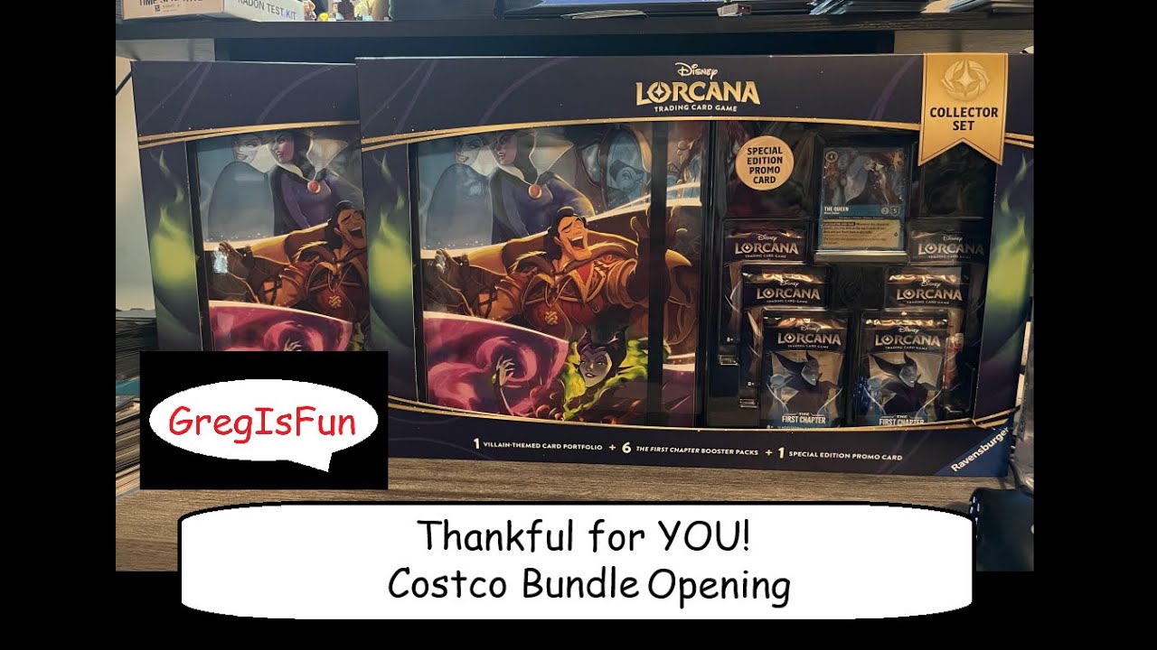 Opening the 2025 Costco First Chapter Gift Set x2! | Disney Lorcana