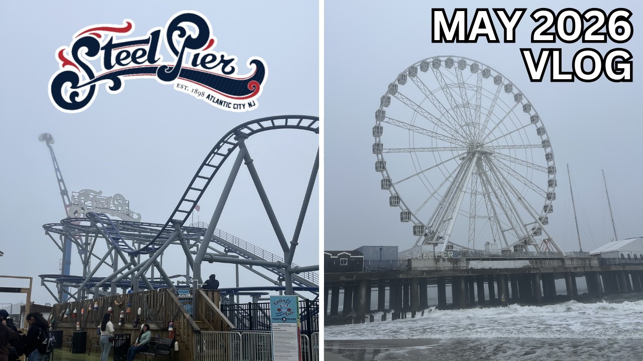 Мой самый первый визит на пирс Steel Pier в Атлантик-Сити! | Май 2026