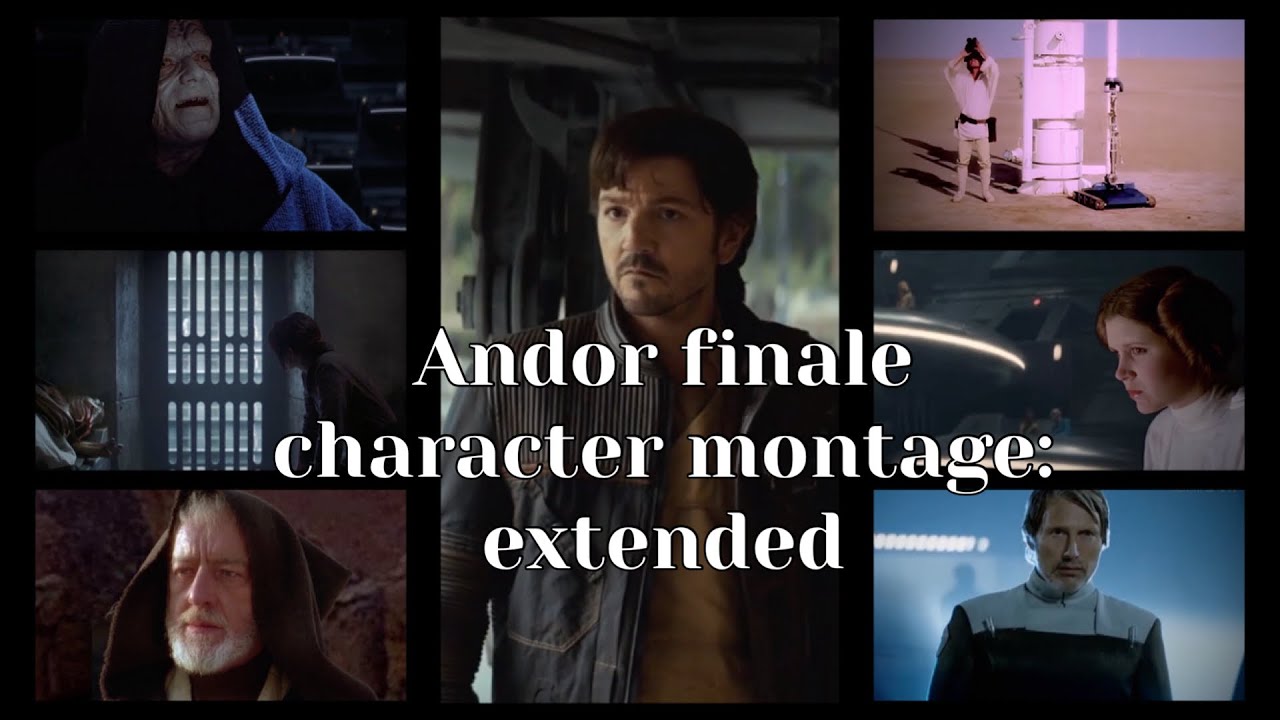 Andor finale character montage with legacy characters added (Jyn, Palpatine, Leia, Han, Luke) #andor