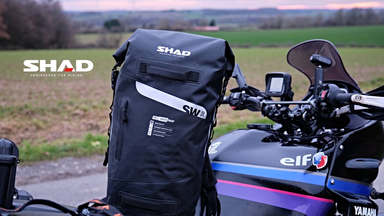 Test du Shad SW38 : 2 en 1, sac à dos & sac de selle moto 👉 Motard-Adventure