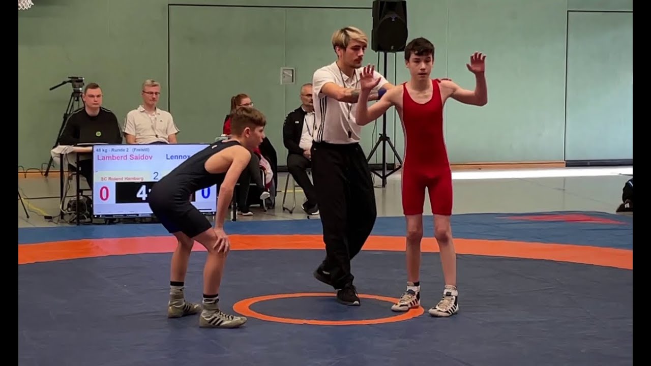 Wrestling / Ringen, MDM 2023, Jugend B, 48 kg, Freestyle, Saidov - Gräf