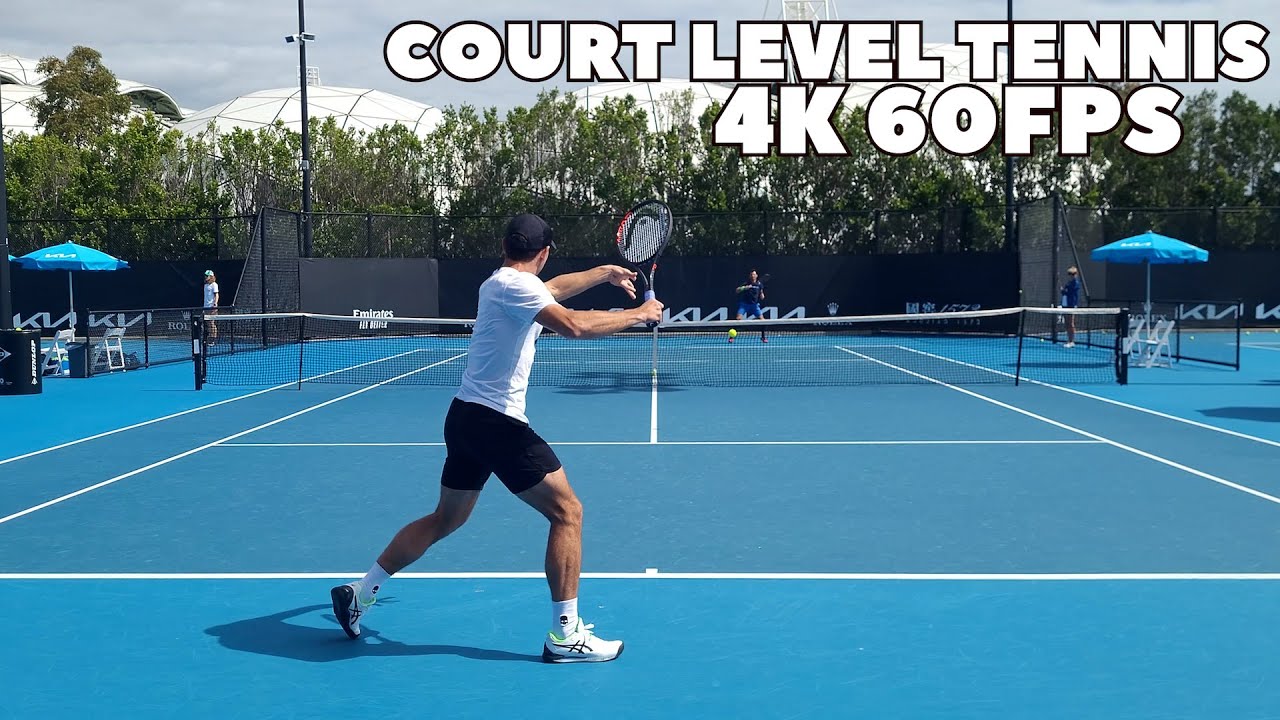 Aslan Karatsev Court Level Practice | 2022 Australian Open (4K 60FPS)