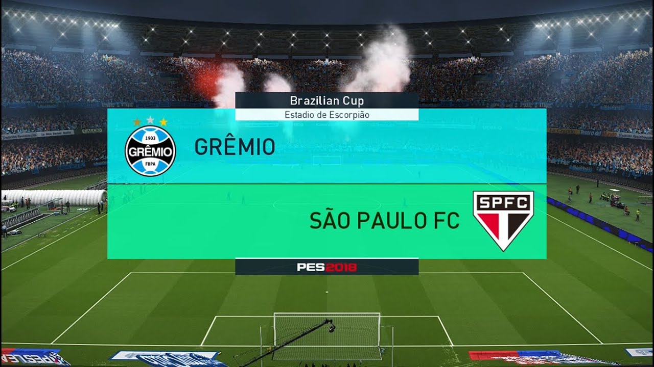 PES 2018 — Master League — Jogo 06 — Gremio x Sao Paulo — Copa Brasileira