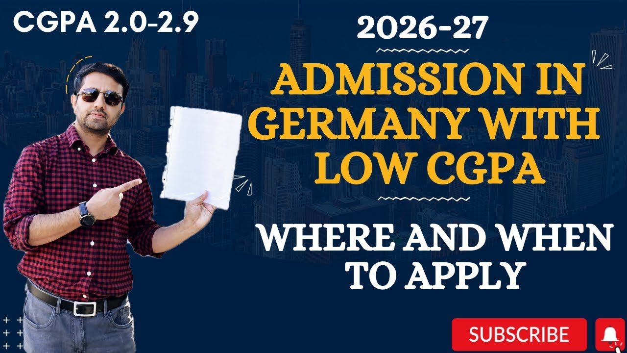 Study in Germany with Low CGPA and percentage 2026: Proven Tips & Strategies